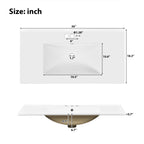 36" Bathroom Vanity with Ceramic Sink