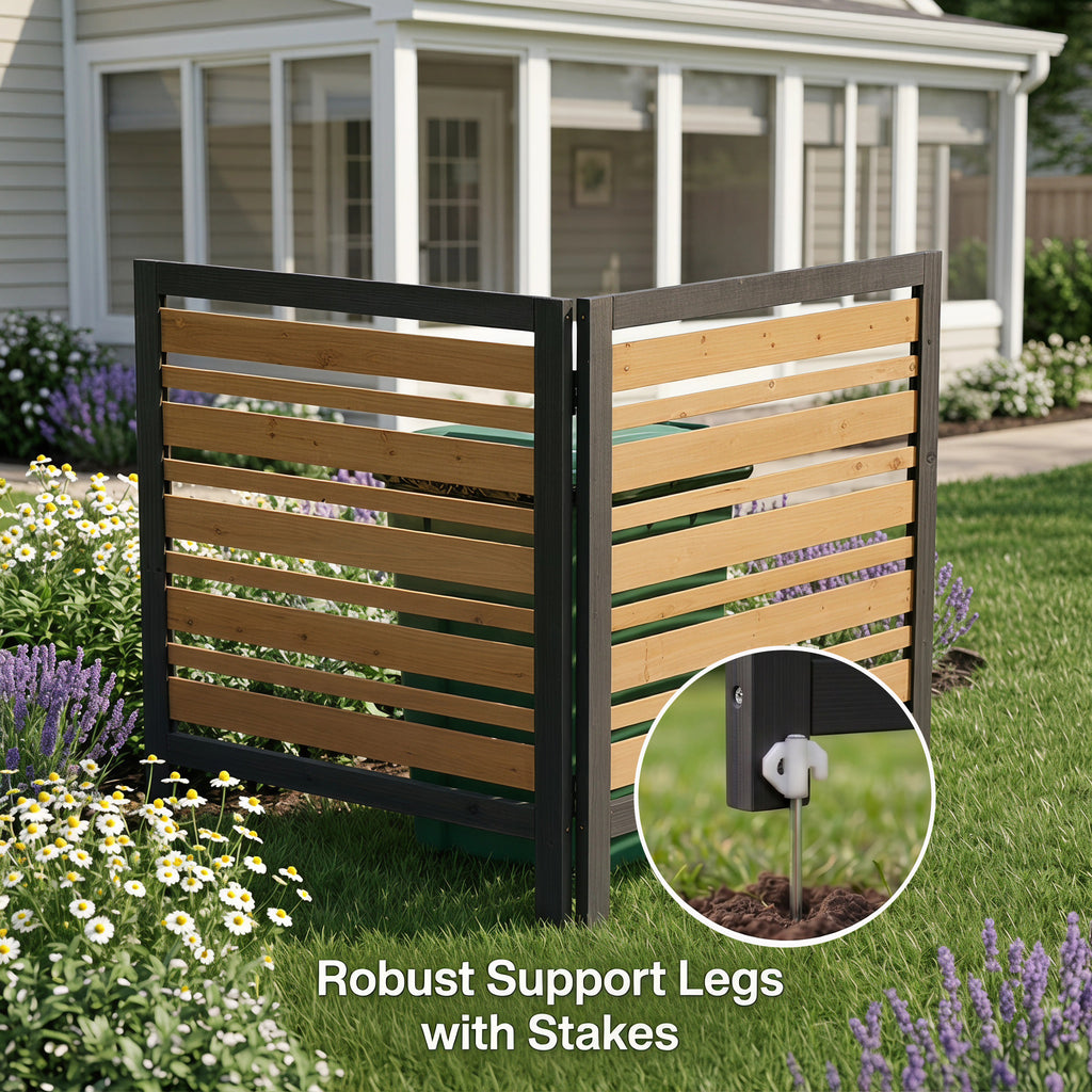 2-Panel Outdoor Air Conditioner Fence Screen