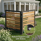 2-Panel Outdoor Air Conditioner Fence Screen
