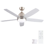52 In. Indoor Brushed Nickel Ceiling Fan