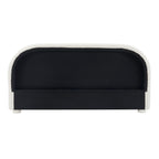 Cream Style Fabric Upholstered King Bed