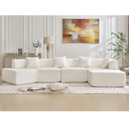 Modern Minimalist 140" L-Shape Couch