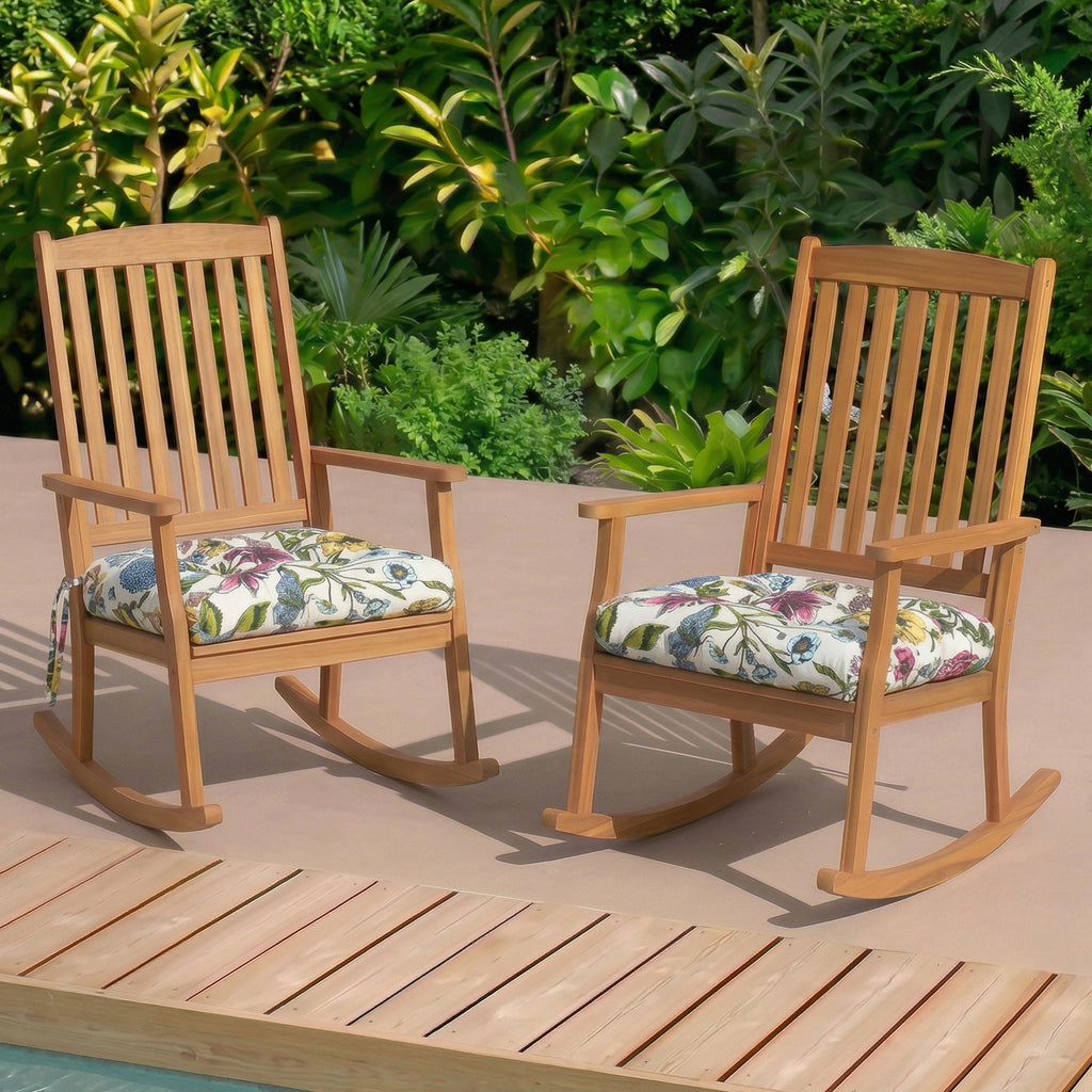 Outdoor Chair Cushions Set of 2 - Waterproof & Stylish