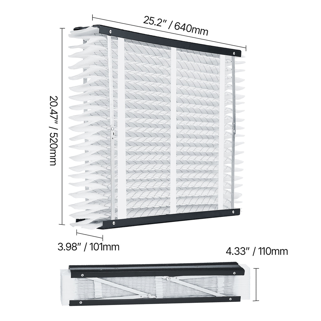 Air Filters MERV 11 Electrostatic Pleated HVAC Furnace Filter 4-Pack