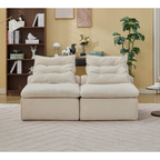 Modular Sofa with Soft Corduroy Fabric