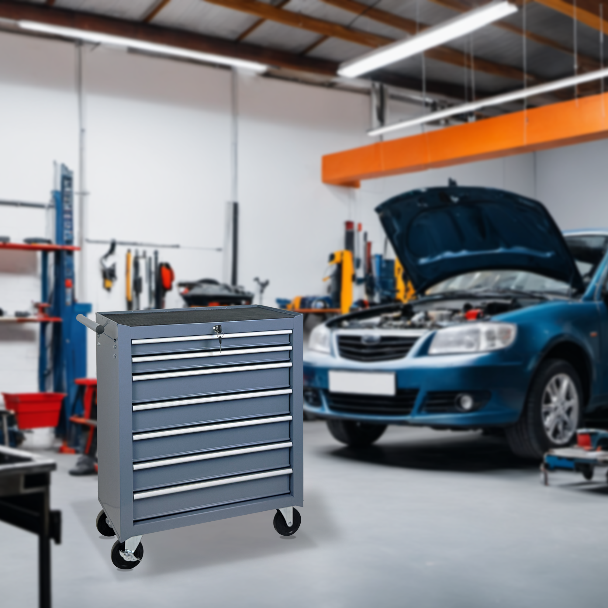 Rolling Tool Chest with 7-Drawer Tool Box
