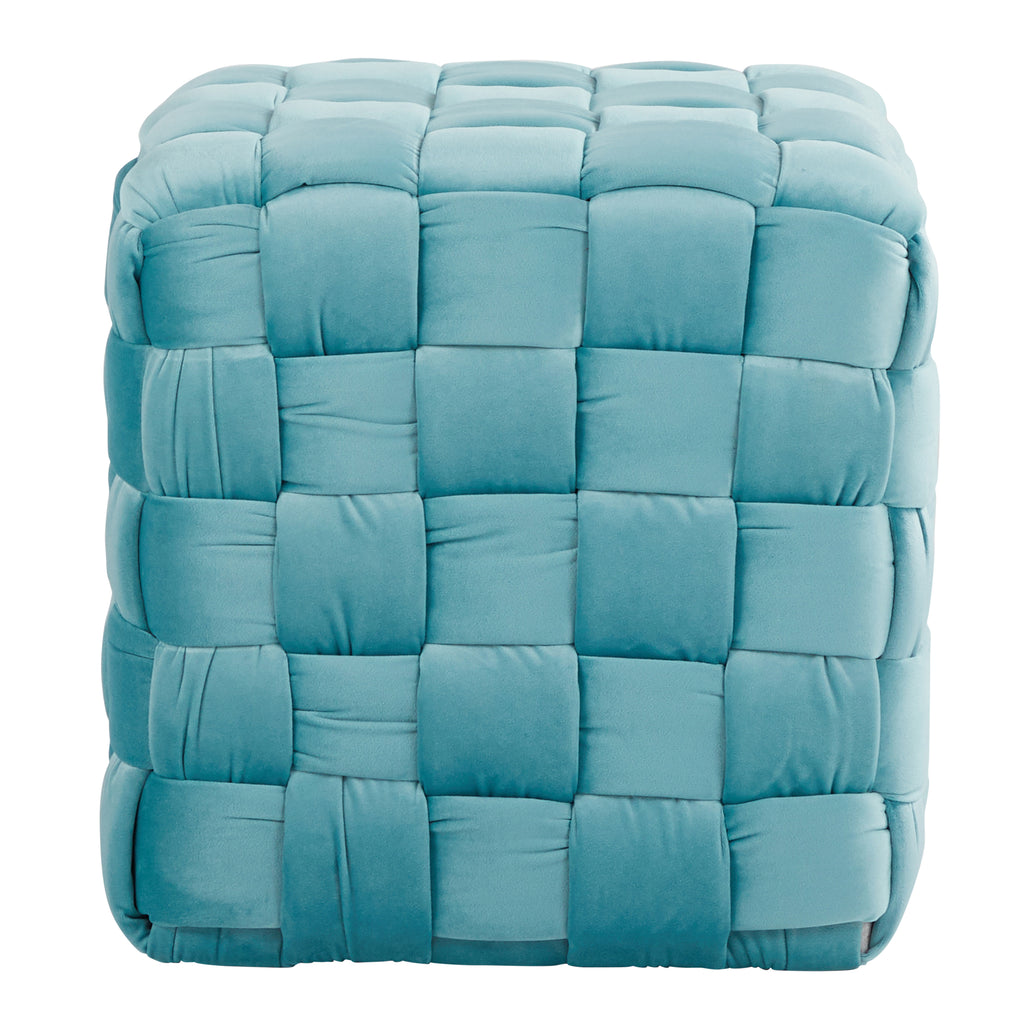 Square 16" Ottoman in Ice