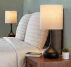 Genie 24" Contemporary Metal Table Lamp in Matte