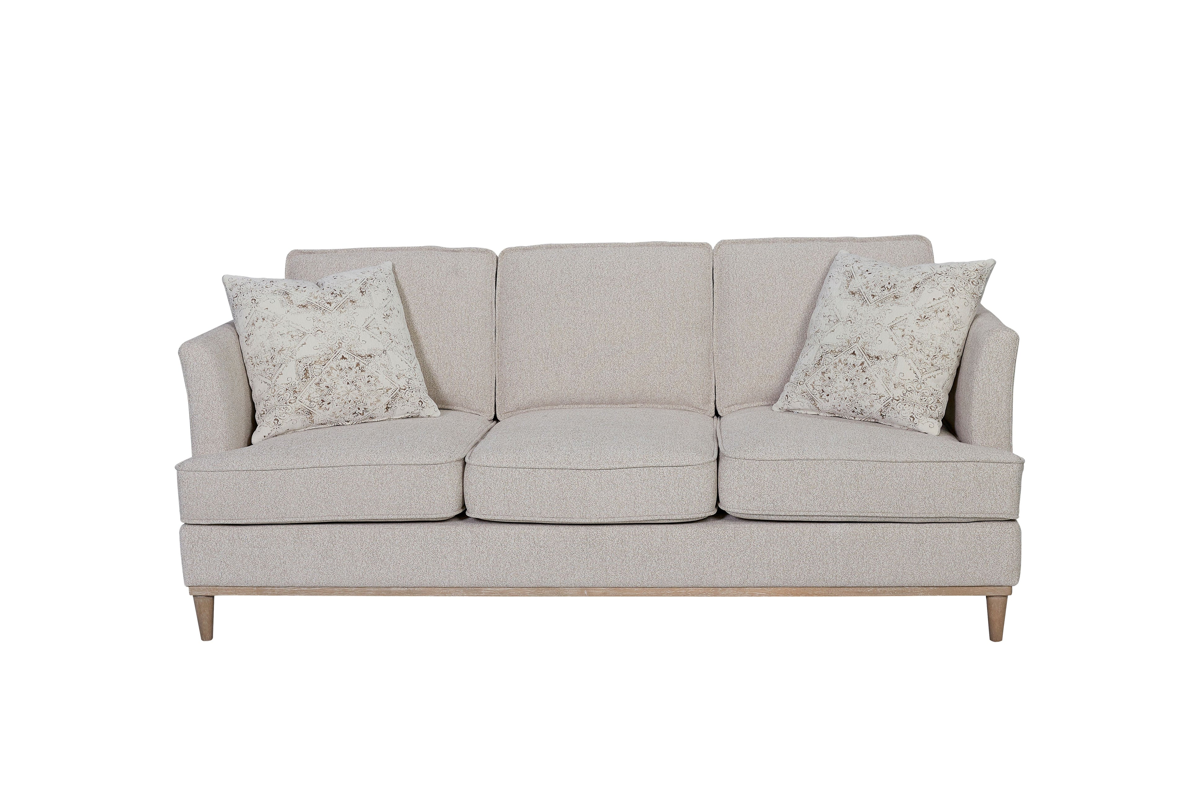 Sofa With 3 Reversible Cushions and 2 Pillows