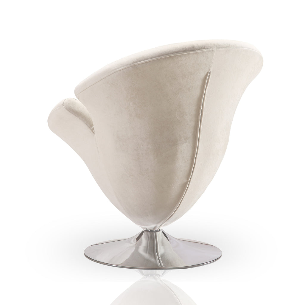 Tulip Velvet Swivel Lounge Chair