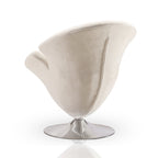 Tulip Velvet Swivel Lounge Chair