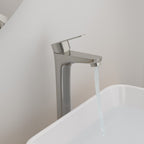Brushed Nickel Vessel Sink Faucet