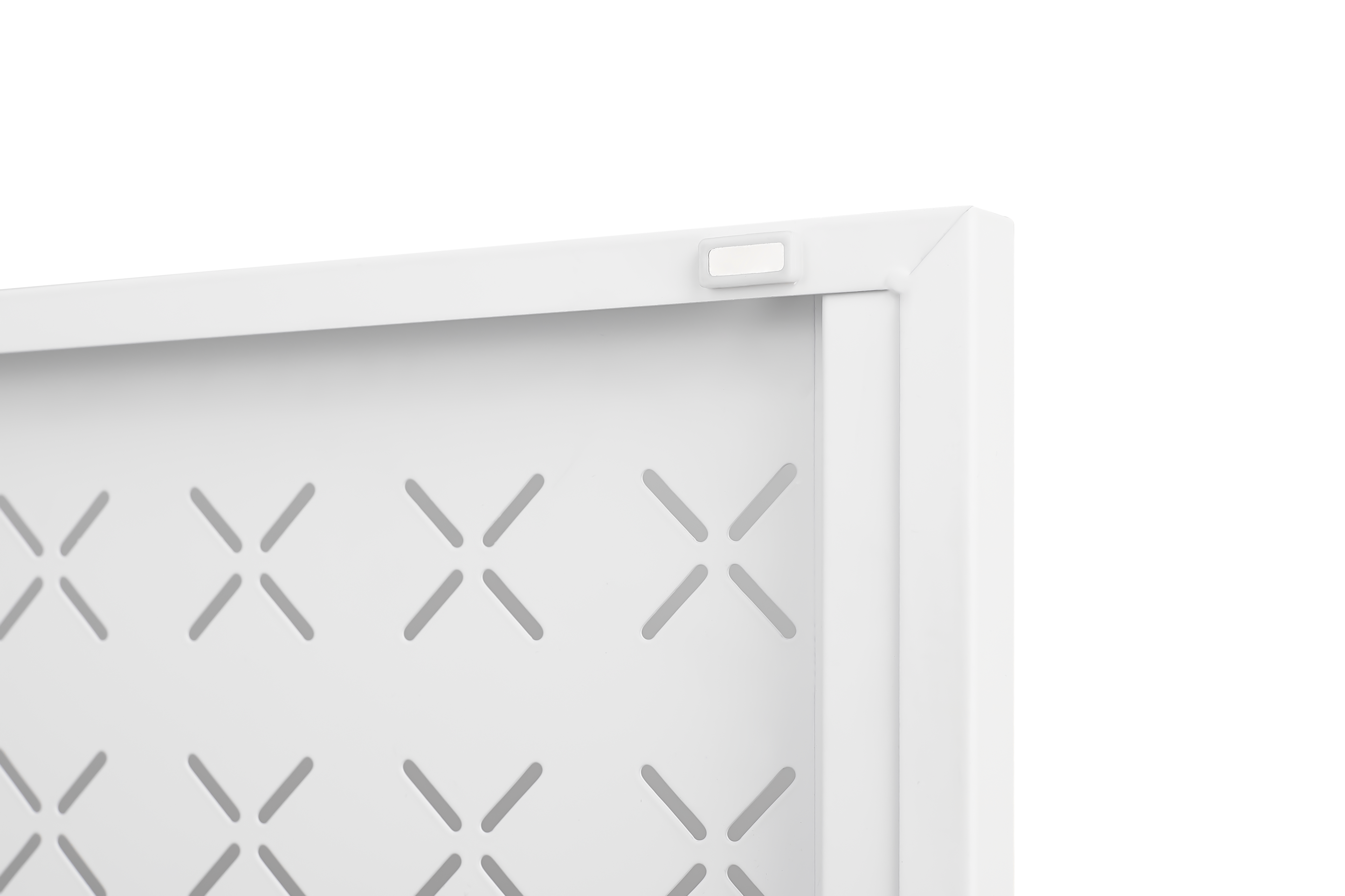 Grid Double Door Shoe Cabinet