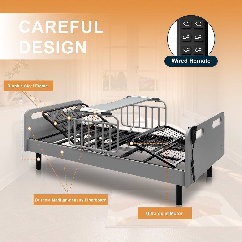 Electric Adjustable Hospital Bed for Home Use