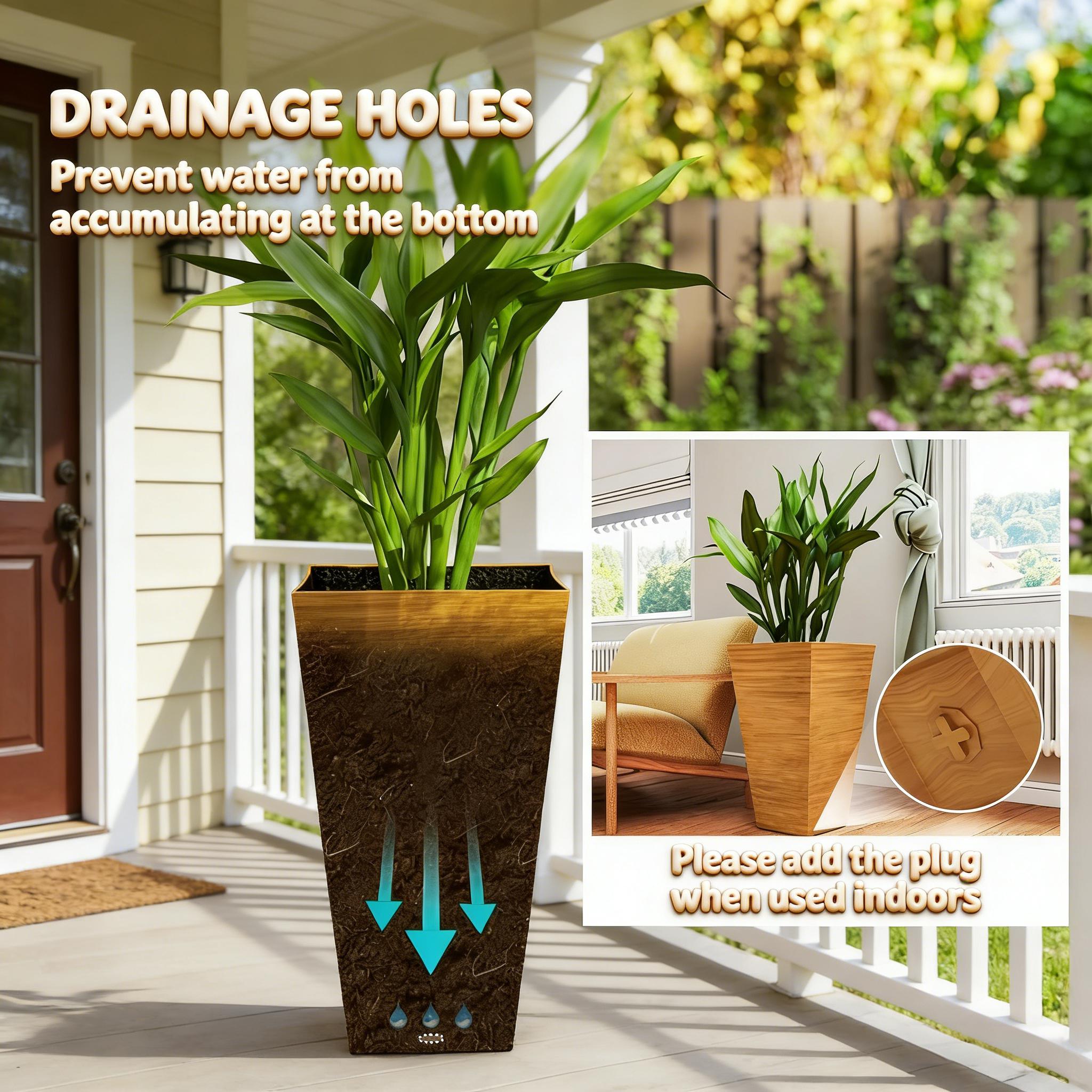 Classic Tall Outdoor Planter Set