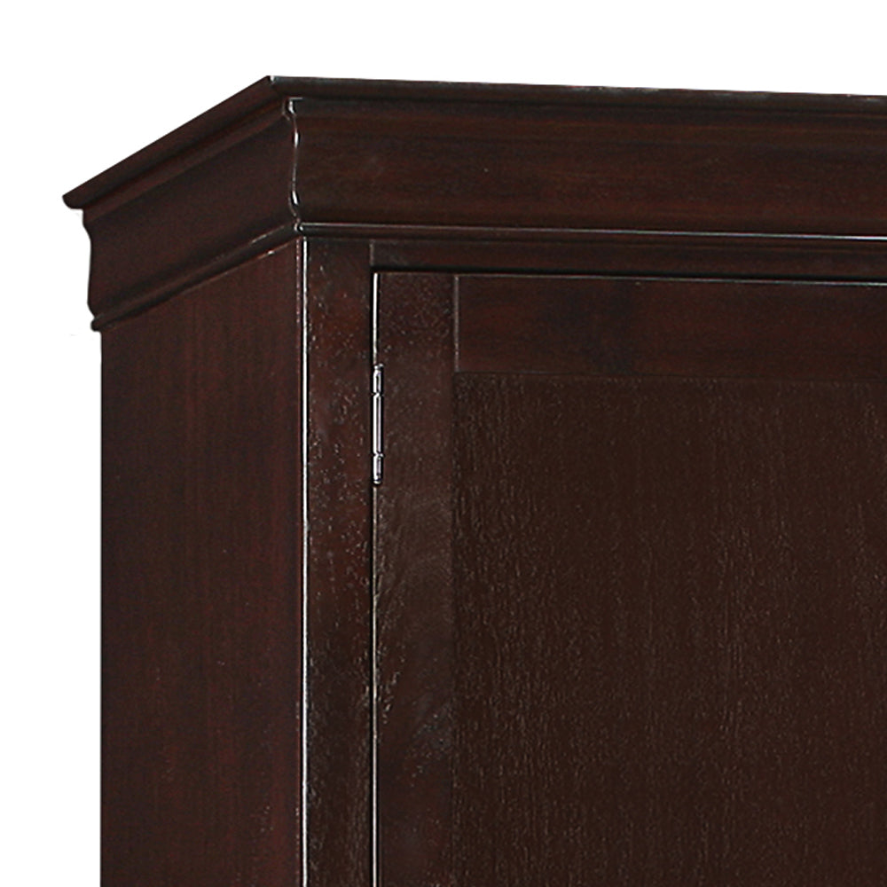 Elegant Cappuccino Storage Armoire