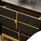 Kingsly 21" Wide Contemporary Glam Storage Side Table