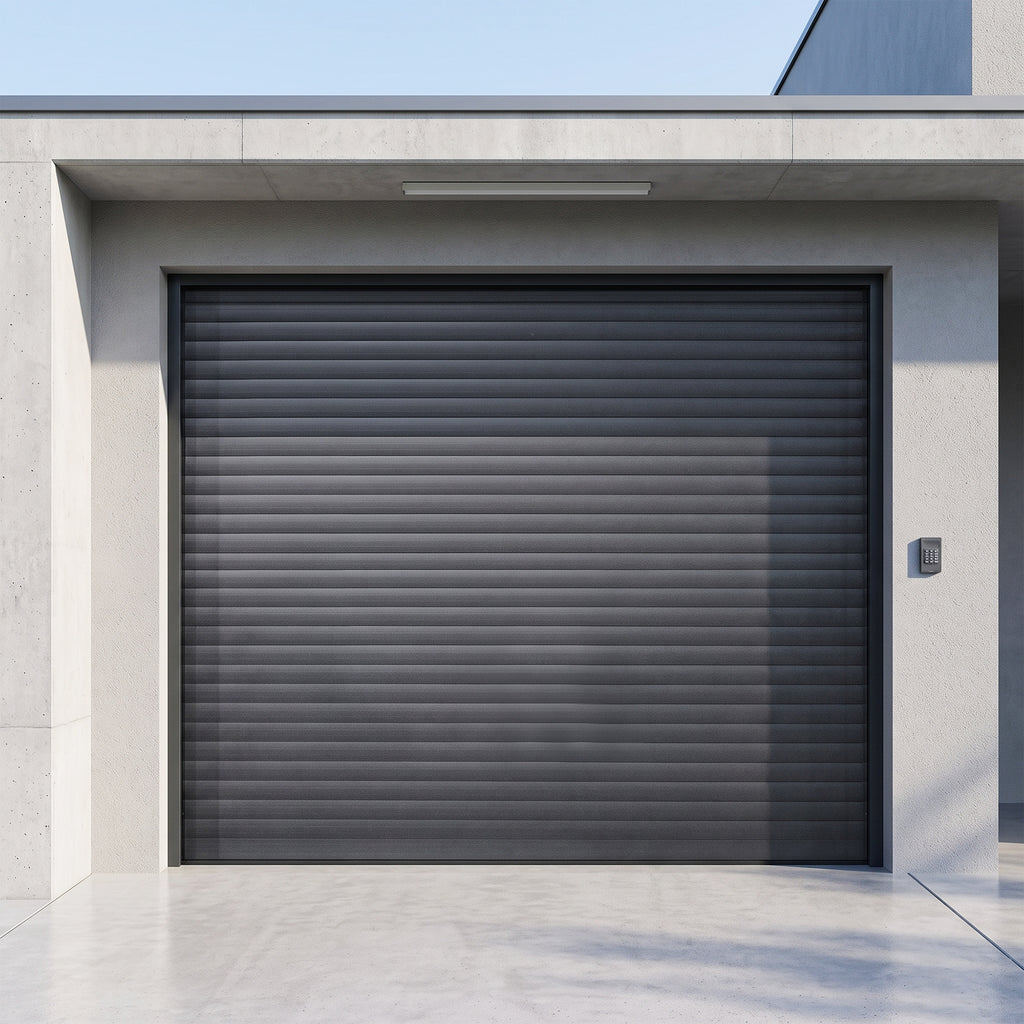 8.5' x 8.5' Motorized Roll-Up Door Kit for Double Garage Metal Shed