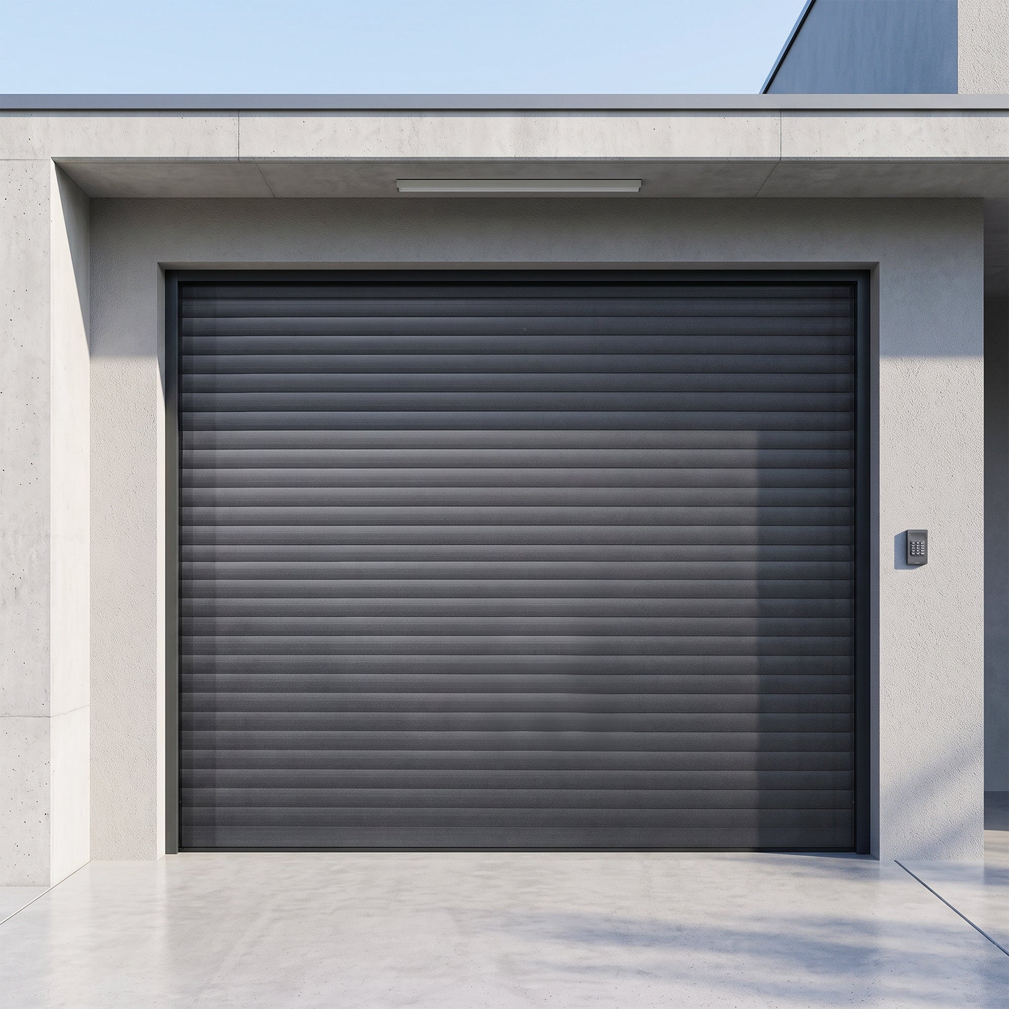 8.5' x 8.5' Motorized Roll-Up Door Kit for Double Garage Metal Shed