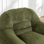Faux Fur Bean Bag Chair with Back Support