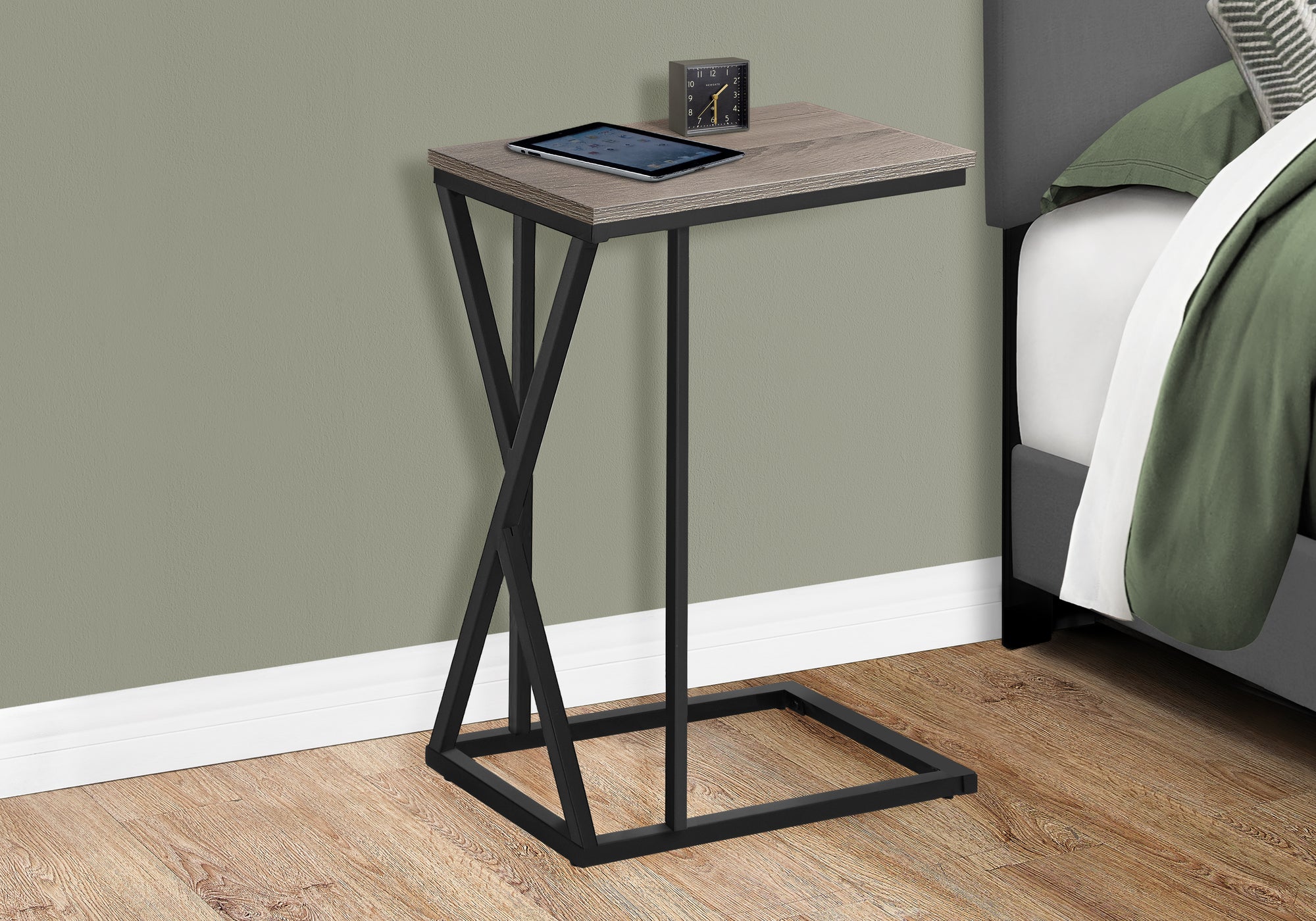 C-Shaped Accent Table