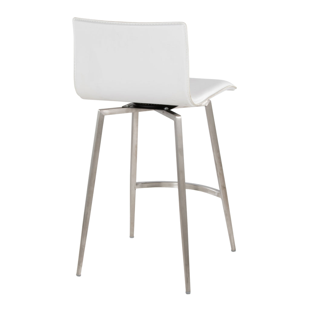 26" Upholstered Contemporary Fixed-Height Counter Stool Set