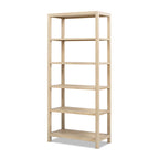 Ellis 71" Reclaimed Wood 5-Shelf Open Frame Bookcase