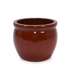 Handmade Rust-Red Ceramic Plant Pots Set of 3