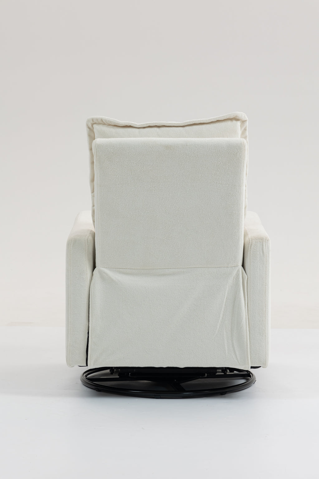 Short Plush Manual Button Armchair Sofa