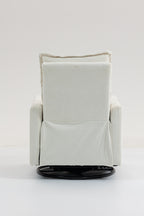 Short Plush Manual Button Armchair Sofa