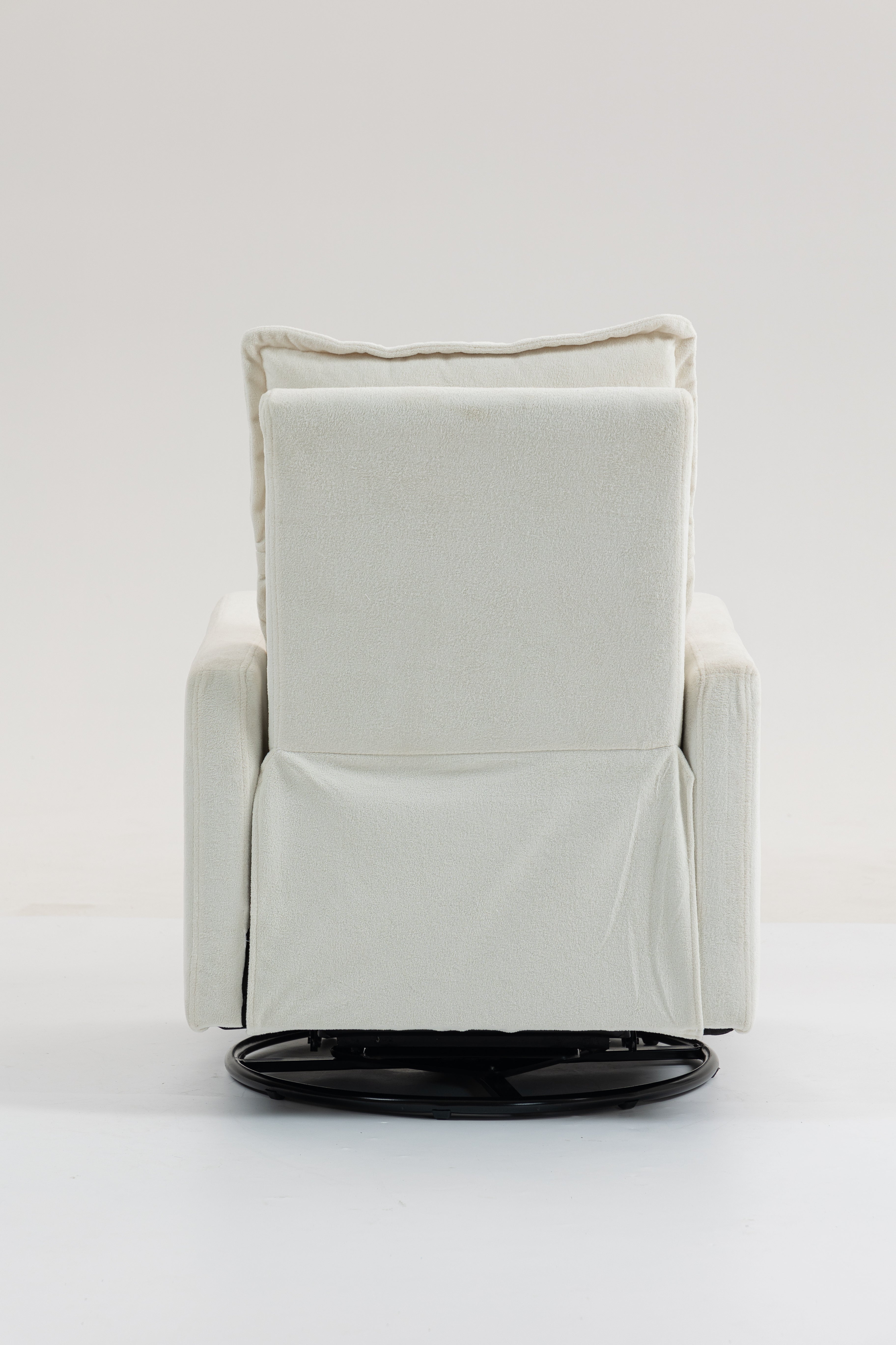 Short Plush Manual Button Armchair Sofa