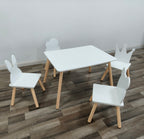 Big Kids Table and 4 Chairs Set