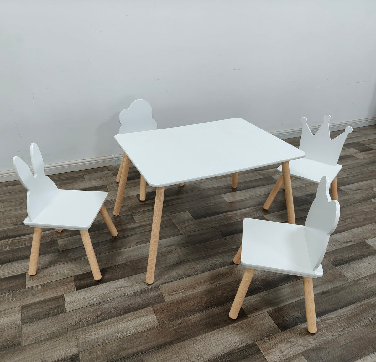 Big Kids Table and 4 Chairs Set