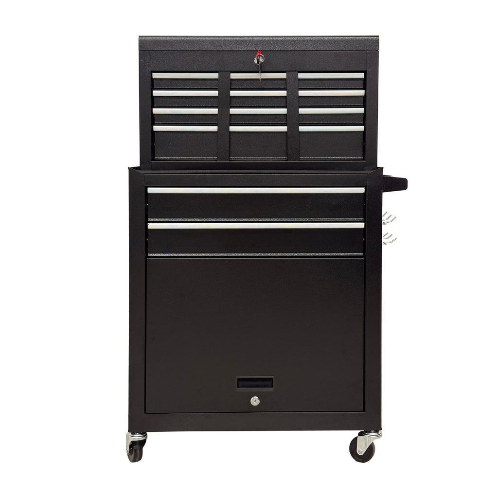 8-Drawer High-Capacity Rolling Tool Chest, Black