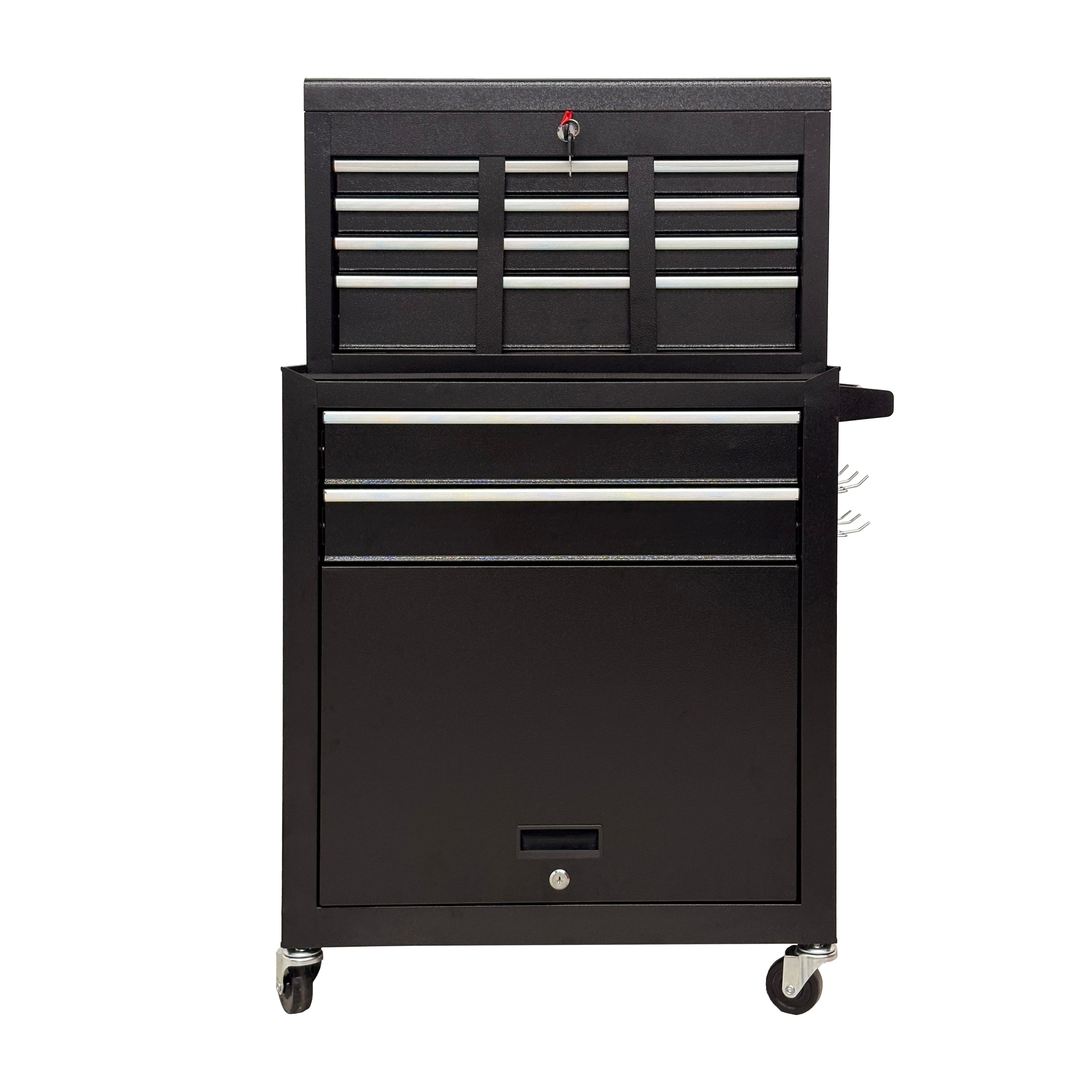 8-Drawer High-Capacity Rolling Tool Chest, Black