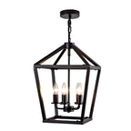 Farmhouse Lantern Chandelier 5-Light, Industrial
