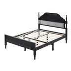 Elegant Bedroom Centerpiece Queen Bed with Padded Headboard Insert