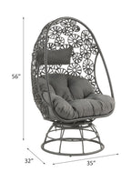 Hikre Clear Glass Patio Furniture Set