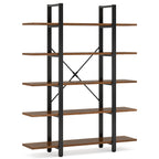 Vintage Industrial 5-Tier Bookshelf