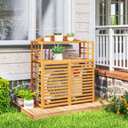 Outsunny Wood Air Conditioner Fence