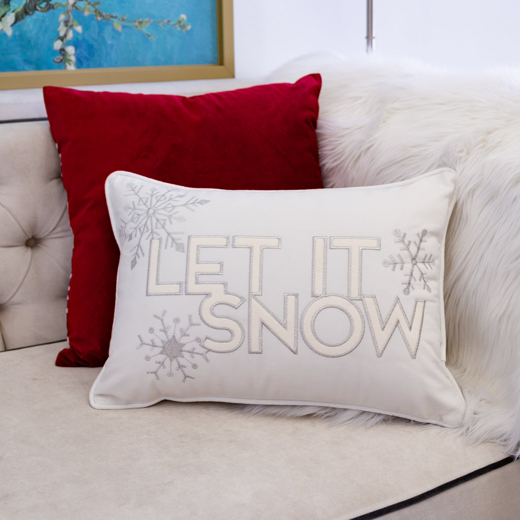 Nneka Let It Snow Decorative Pillow