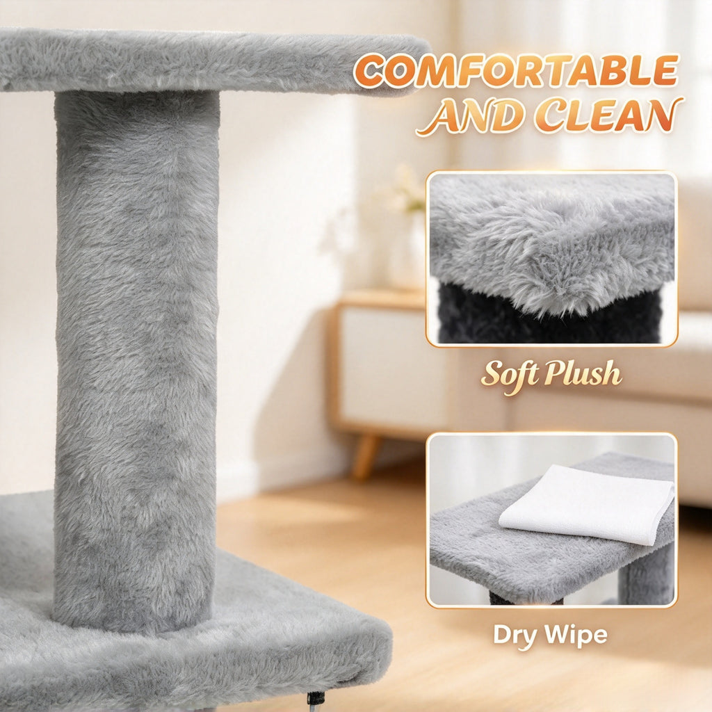 Modular Pet Cat Stairs, 2/3/4‑Step Flexible Setup Pet Steps for Bed and Sofa