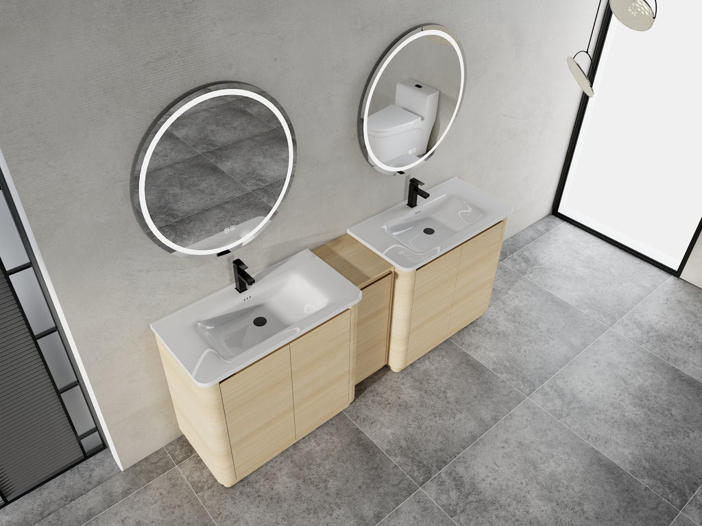84-Inch Freestanding Bathroom Vanity with Sink