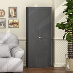 2 Doors Metal Storage Cabinet Kitchen Pantry Cabinet