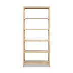 Ellis 71" Reclaimed Wood 5-Shelf Open Frame Bookcase
