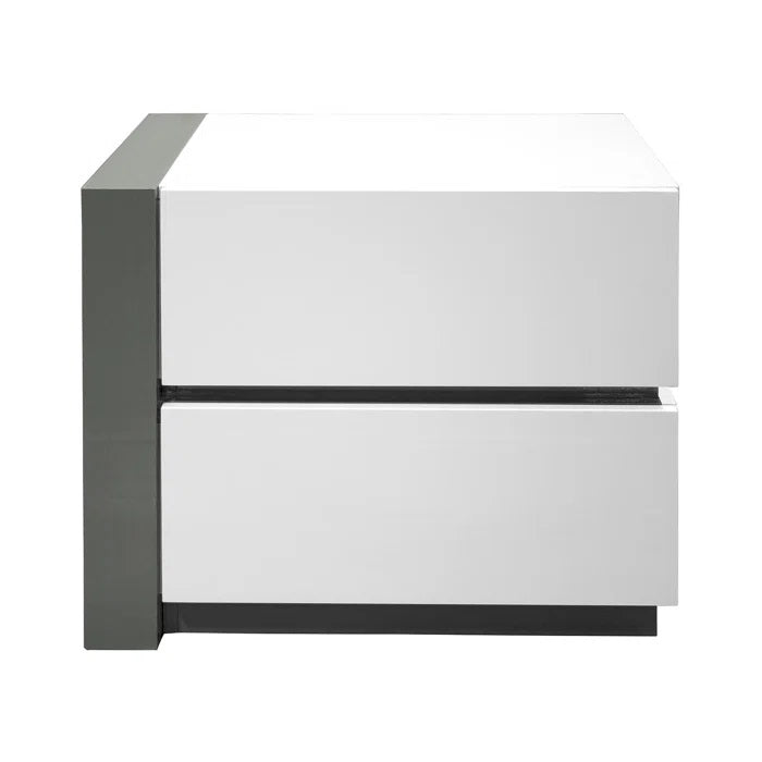 Modern Lacquer Nightstand Table