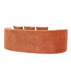90 In. Curved Modern Chenille Sofa