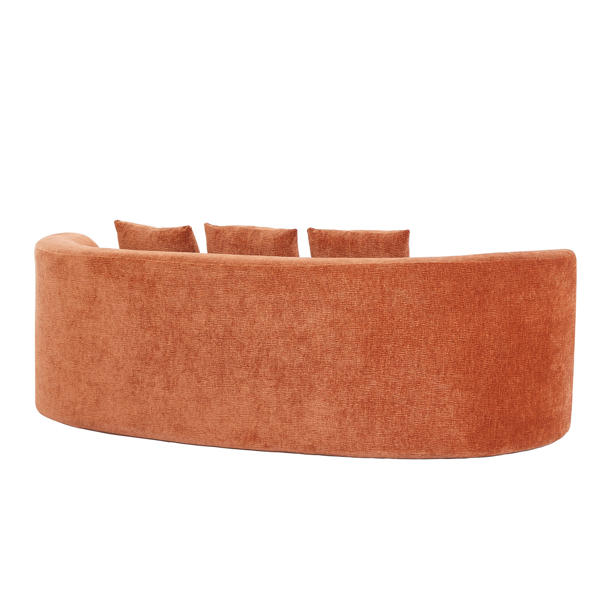 90 In. Curved Modern Chenille Sofa