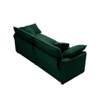 Modern Fabric Living Room Sofa Two Piece Set
