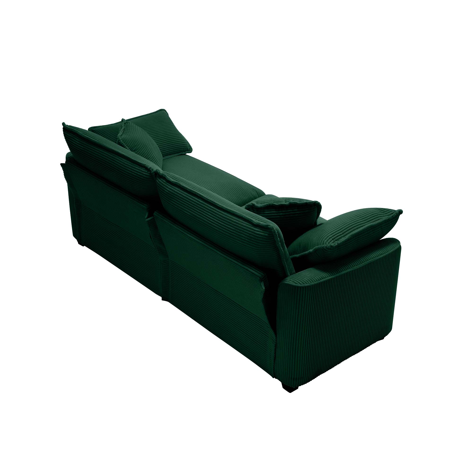 Modern Fabric Living Room Sofa Two Piece Set